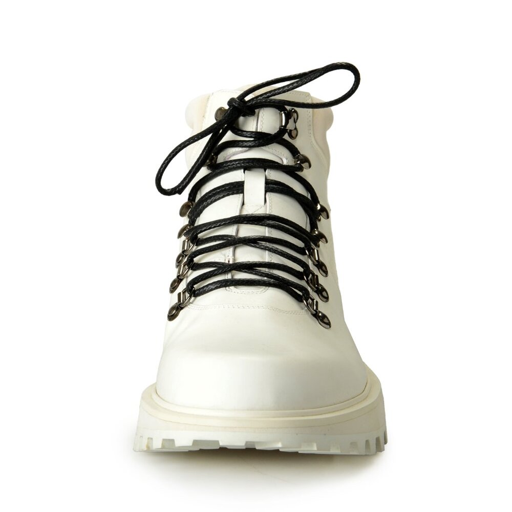 Dolce & Gabbana Men's White Leather Desert Combat Boots Shoes US 11 IT 10 EU 44 - Picture 5 of 8